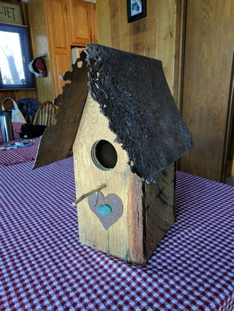 antique metal bird houses|bird houses with metal roofs.